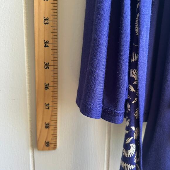 In Bloom Purple Jersey Wrap Kimono Robe Size Medium - Picture 8 of 8